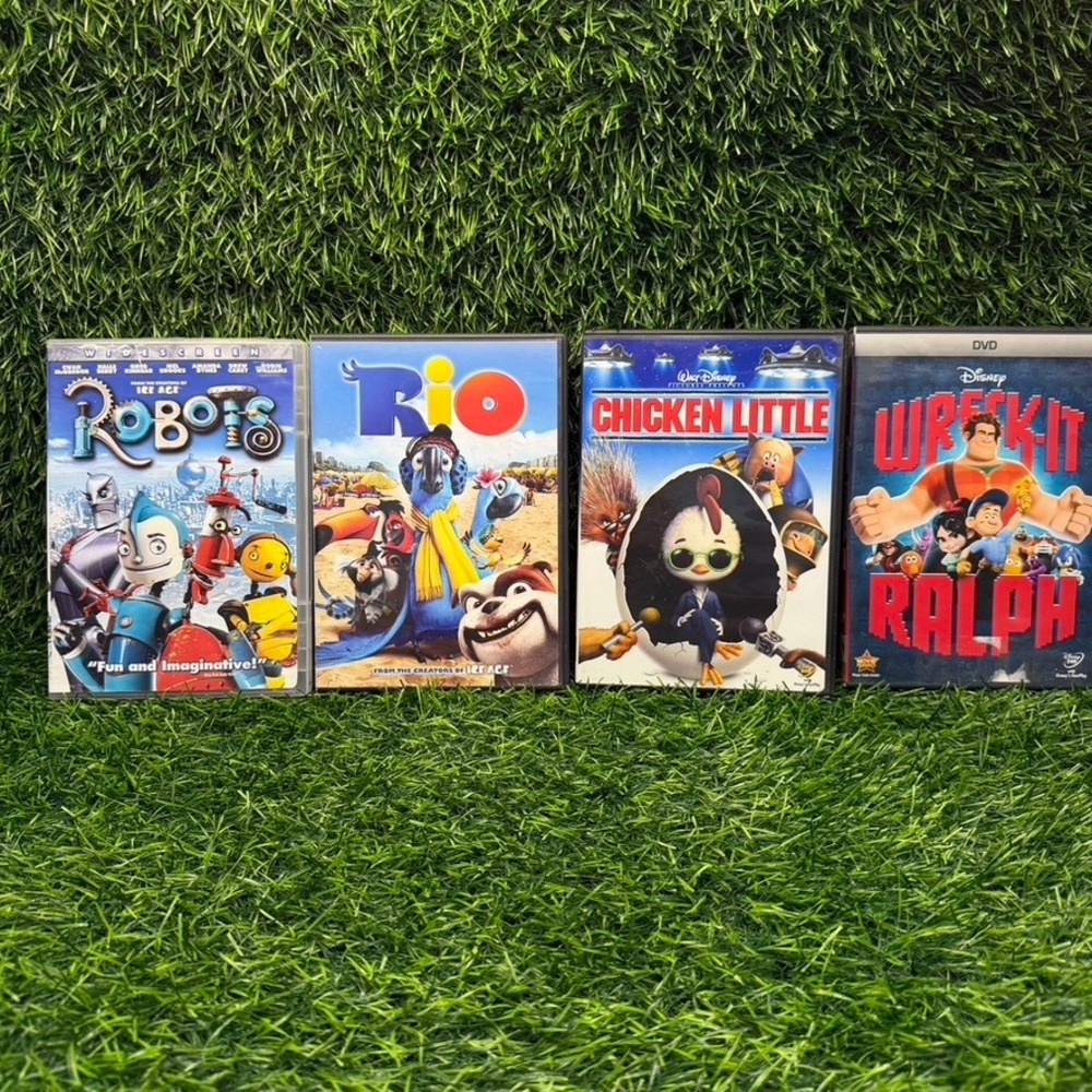 Disney Blue Sky DVD Bundle Big Hero 6 Wreck-It‎ Ralph Rio Robots Chicken Little